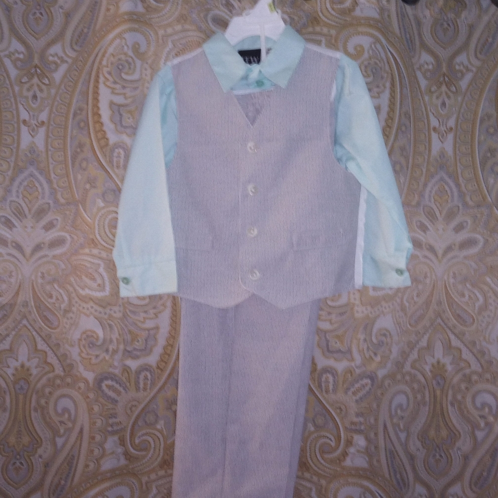 3 piece boys easter suit 4t seersucker